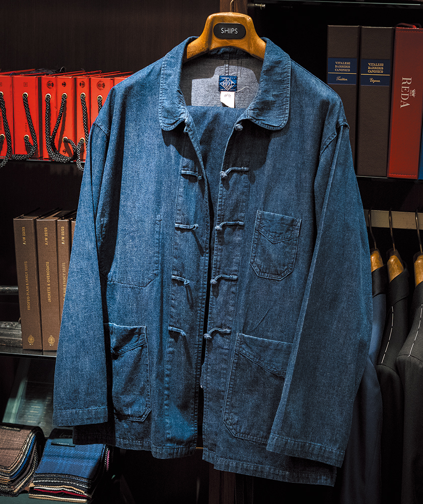 POST O'ALLS ポストオーバーオールズのフレンチチャイナジャケット