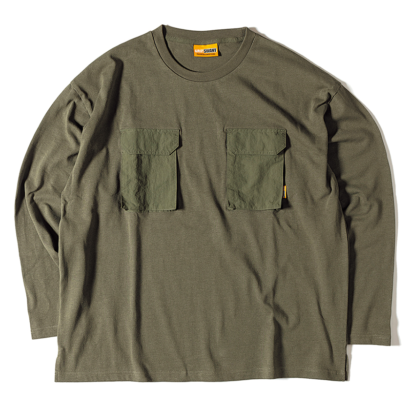 グリップスワニーのギア ポケット ワイド ロングスリーブ Tシャツ