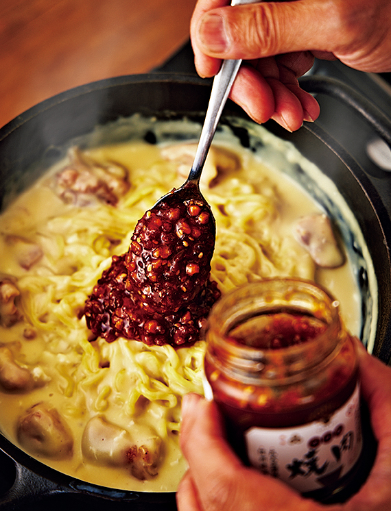 AKOMEYA TOKYOのかける焼肉で作る豆乳ジャージャー麺