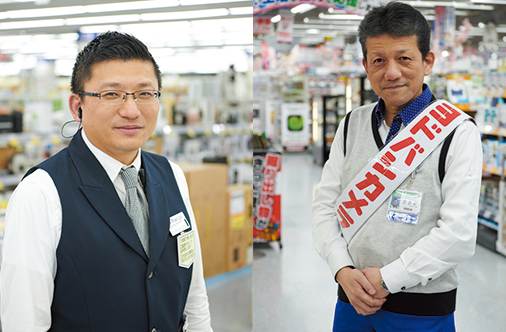 ヨドバシアウトレット京急川崎 店長代行 佐々木 徹さん　ヤマダデンキアウトレット＆ホビー館野田店 店長 萩野谷信頼さん