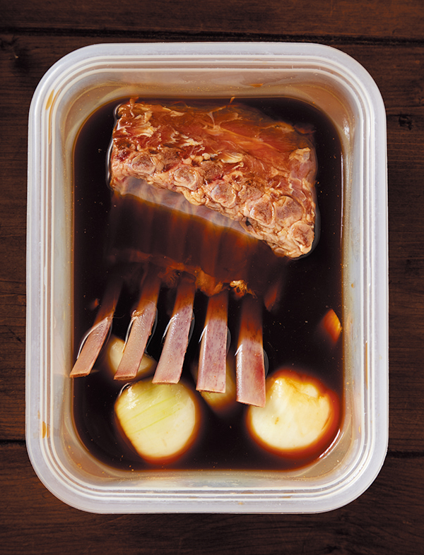 ベル食品の成吉思汗たれで作るラム肉煮込み