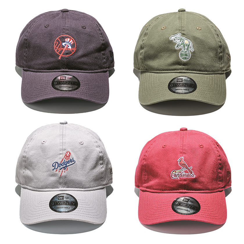 NEW ERA×GLR ニューエラ×グリーンレーベル リラクシングのMLB球団 正式ロゴ キャップ
