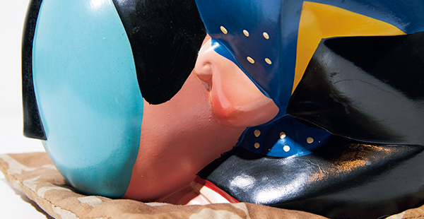 表情豊かな縁起物 papier mache