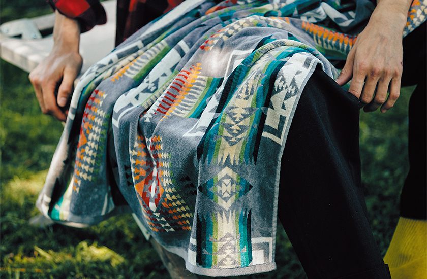 PENDLETON ペンドルトンのジャガードバスタオル オーバーサイズ