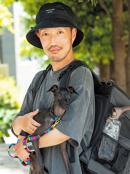 バーニーズ　ニューヨーク六本木店 ウィメンズグループ サブマネージャー 山田具樹さん イタリアングレーハウンド サラちゃん