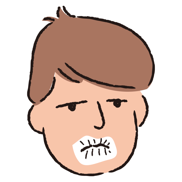 唇かさかさキス下手男