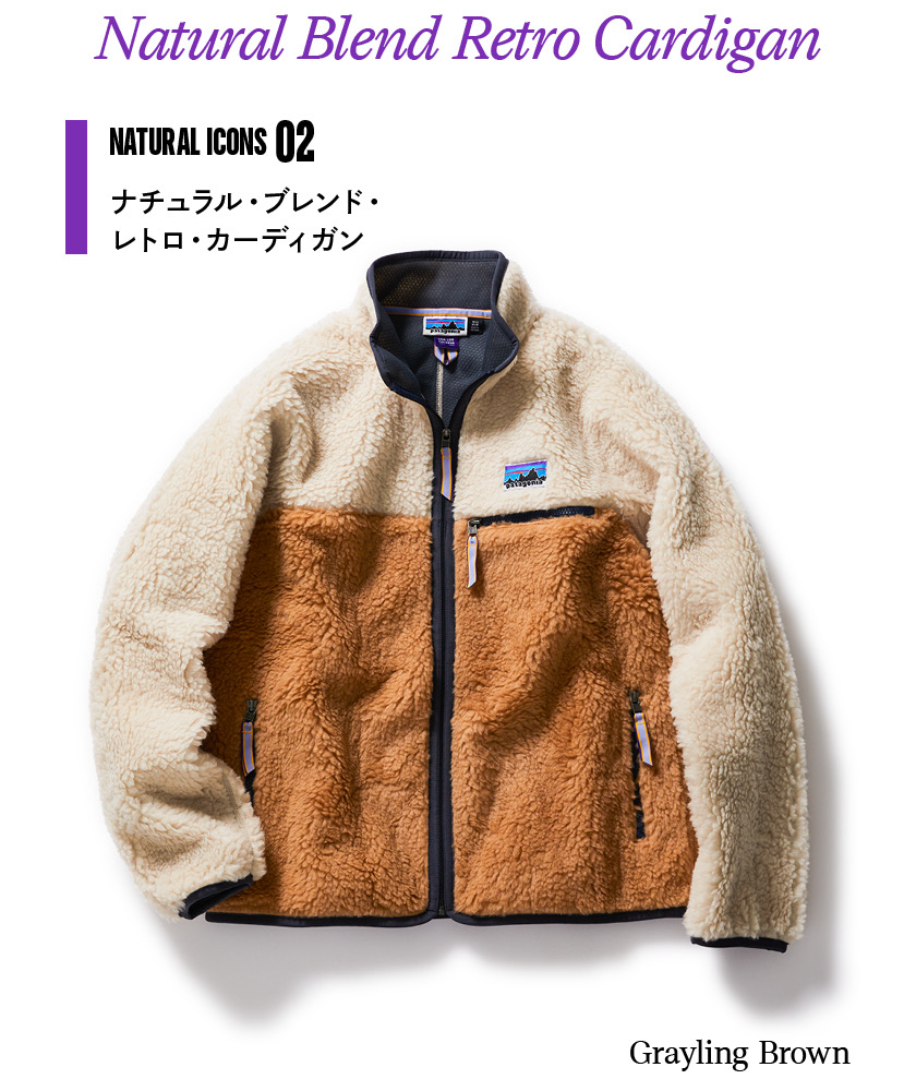 超人気の 一度着用 パタゴニア Natural Blend Retro Cardigan ...