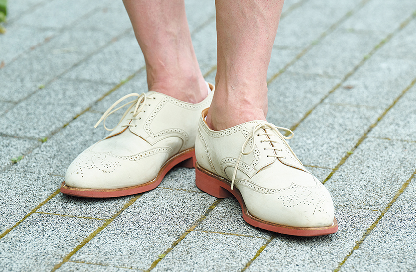 J.M. WESTON×MAISON KITSUNE ジェイエムウエストン×メゾンキツネのダービーシューズ