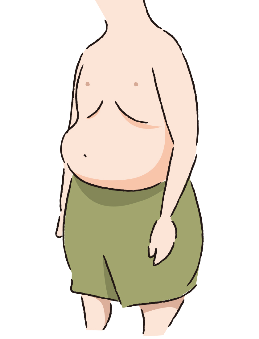 ビールっ腹怠惰男