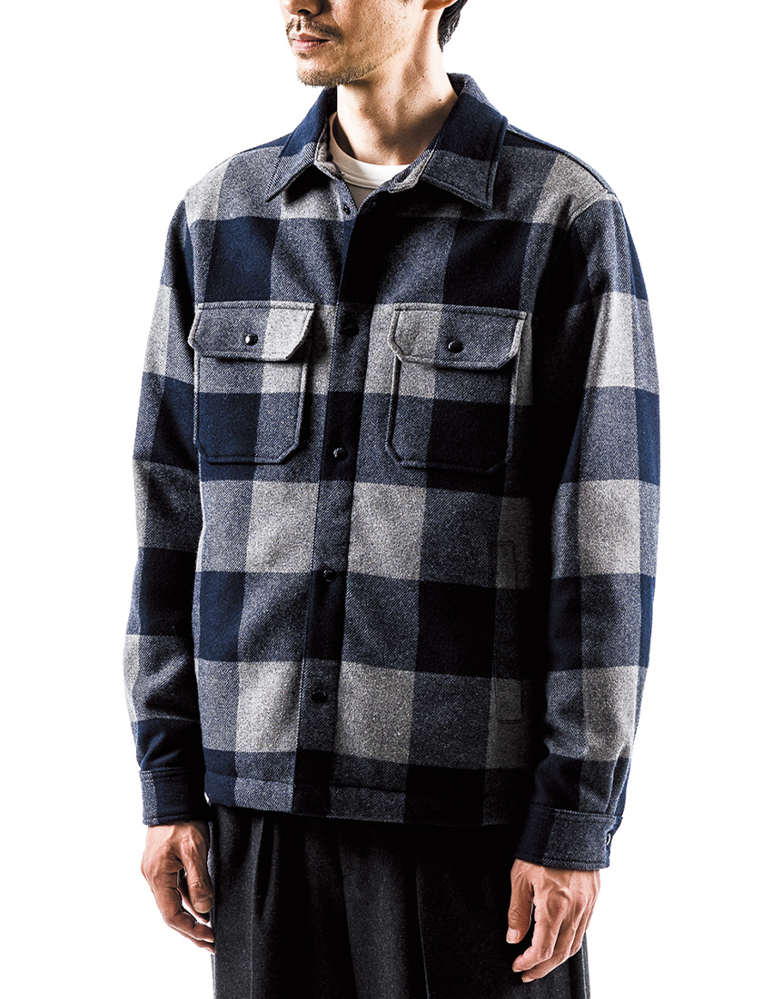 WOOLRICH ウールリッチのアラスカン ウール チェックオーバーシャツ