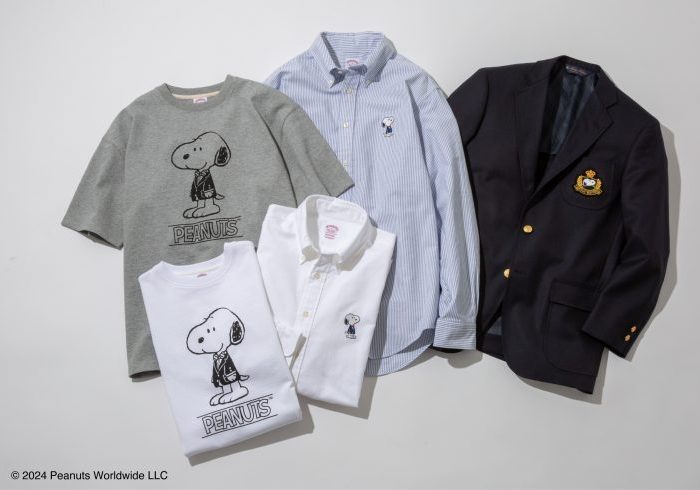 紺ブレもBDシャツも“紺ブレスヌーピー”で大胆イメチェン！ ブルックス ブラザーズ×『PEANUTS』コラボの第2弾が発売