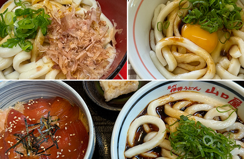 三重 伊勢、鳥羽　
○八(まるはち)食堂、鳥羽水族館、山口屋 伊勢うどん