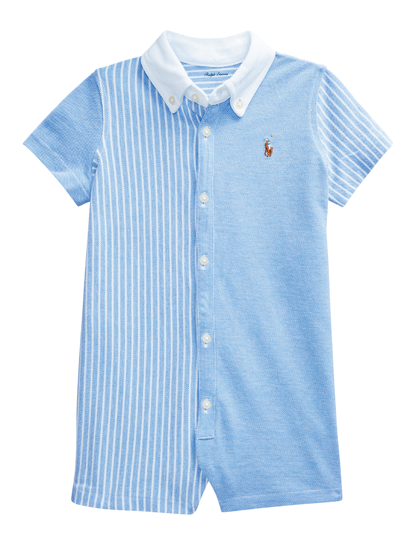 POLO RALPH LAUREN ポロ ラルフ ローレン ニット オックスフォード ファン ショートオール