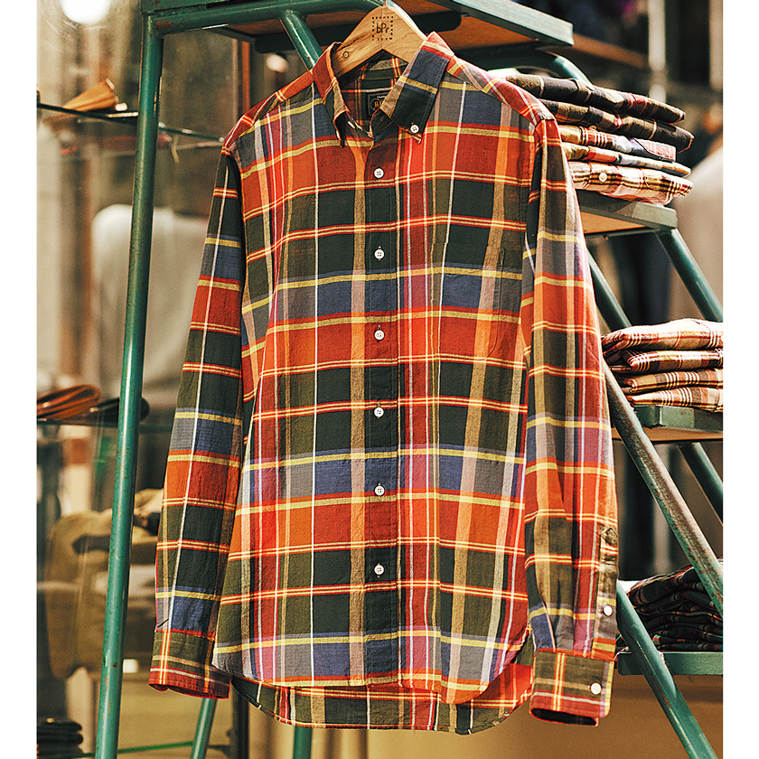 BEAMS PLUS ビームス プラス ボタンダウン マドラスシャツ