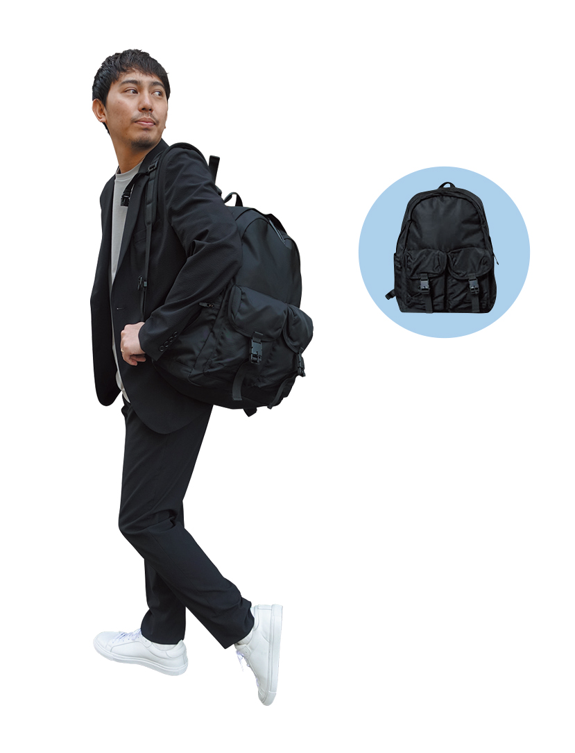 ナノ・ユニバース プレス 山内良太さん nano・universe×BAICYCLON by bagjack ナノ・ユニバース×バイシクロン バイ バッグジャック バックパック