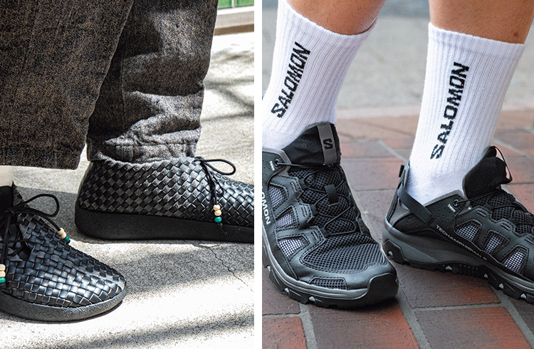 スナップで見る黒サンダル＆ソックス】サンダル以上スニーカー未満な