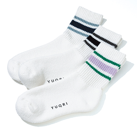 YUQRI ユクリ パフパイルショートクルーライン