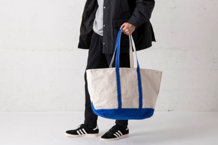 万双 ブライドルトート ネイビー 万双|職人のこだわる高級革鞄 革小物