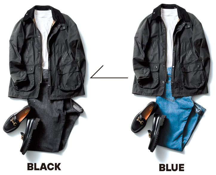 黒に替えるだけでいつもの服装が見違える