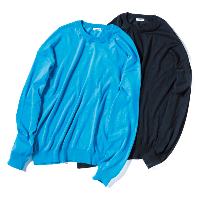 cash&barba キャッシュ＆バルバ シーアイランドコットン ニット 長袖クルー