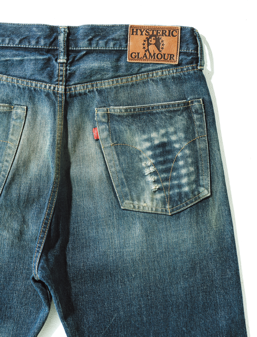HYSTERIC GLAMOUR ヒステリックグラマーのHRA加工 デニムパンツ
