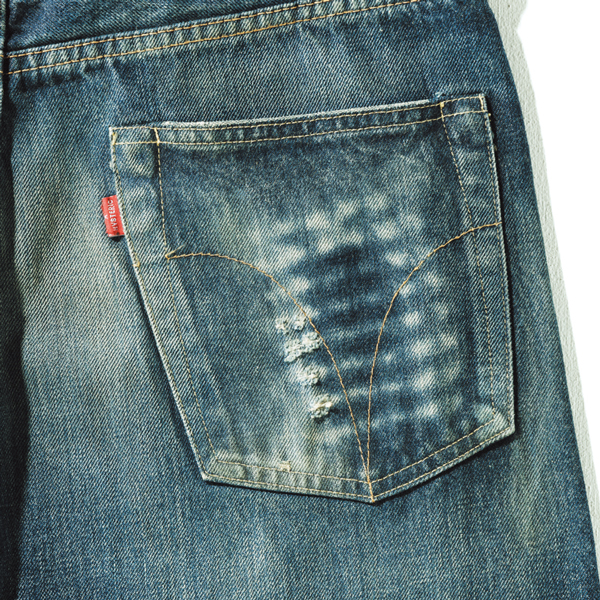 HYSTERIC GLAMOUR ヒステリックグラマーのHRA加工 デニムパンツ