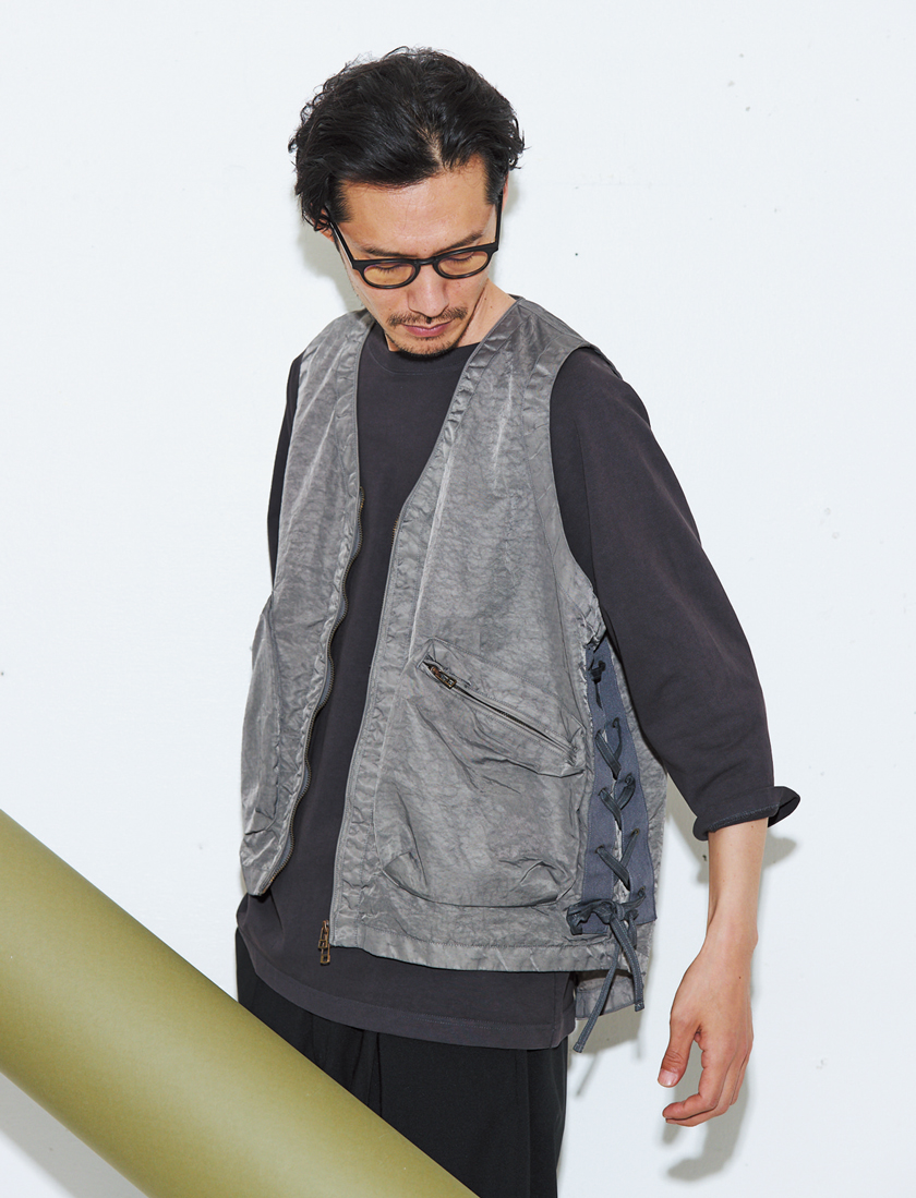 dip × BEAMS PLUS ディップ × ビームス プラス ミリタリー レースアップ ベスト