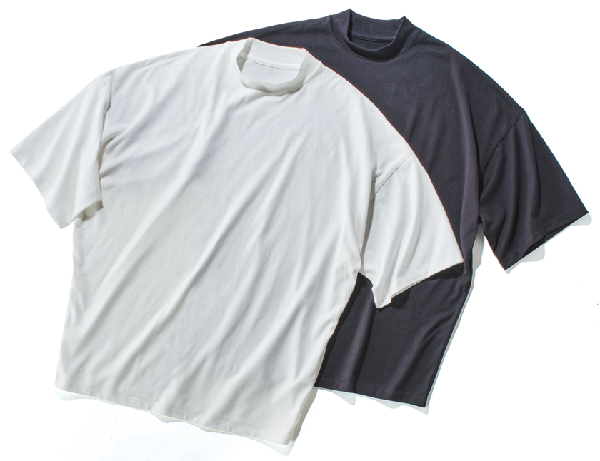 遊日庵のスビンコットンモックネックTee