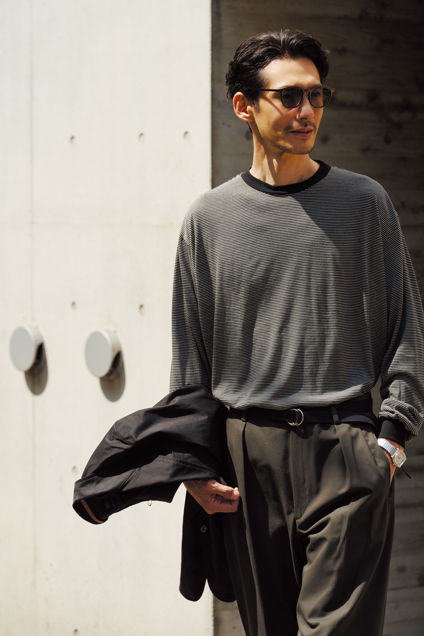 ONC MERINO オーエヌシーメリノ ロングスリーブＴシャツ