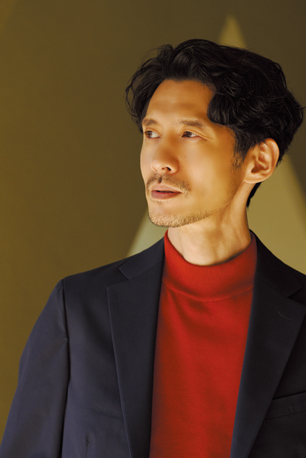 JOHN SMEDLEY ジョンスメドレー モックネック半袖コットンニットTシャツ