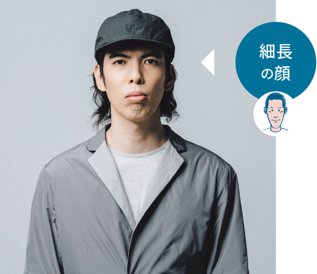細長の顔