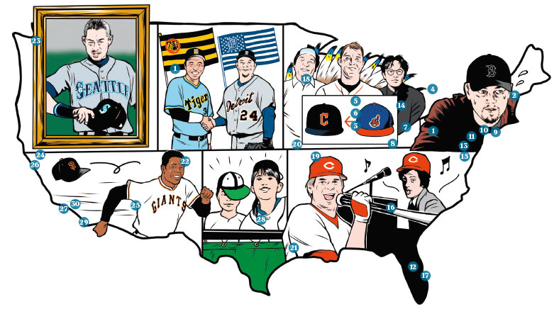 MLB全30球団完全網羅MAP