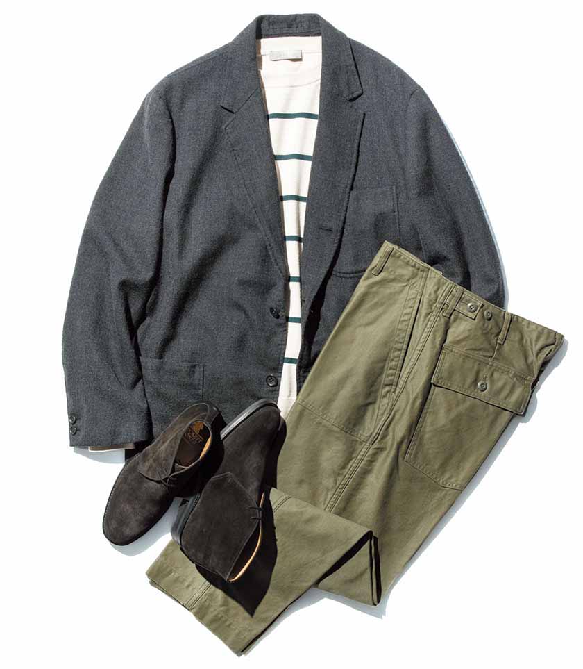 ジャケットで男前なキレイめコーデ