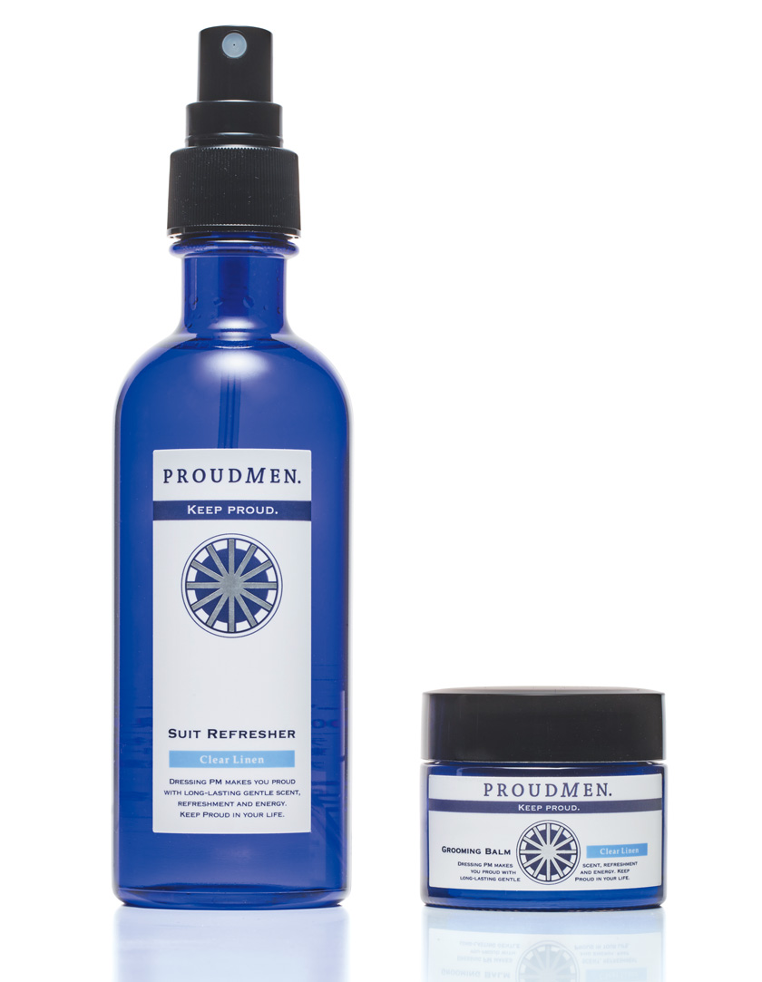 プラウドメンのスーツリフレッシャー＆グルーミングバーム