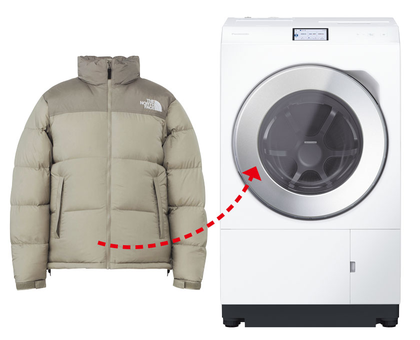 畳んでドラムに入れるだけ