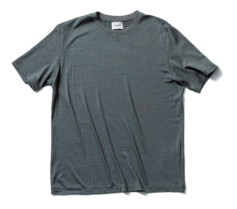 YONETOMI ヨネトミ ウールシルクドレスTシャツ