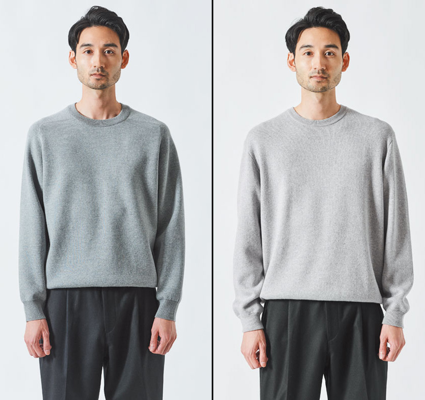 スウェット見え名品ニットカタログ