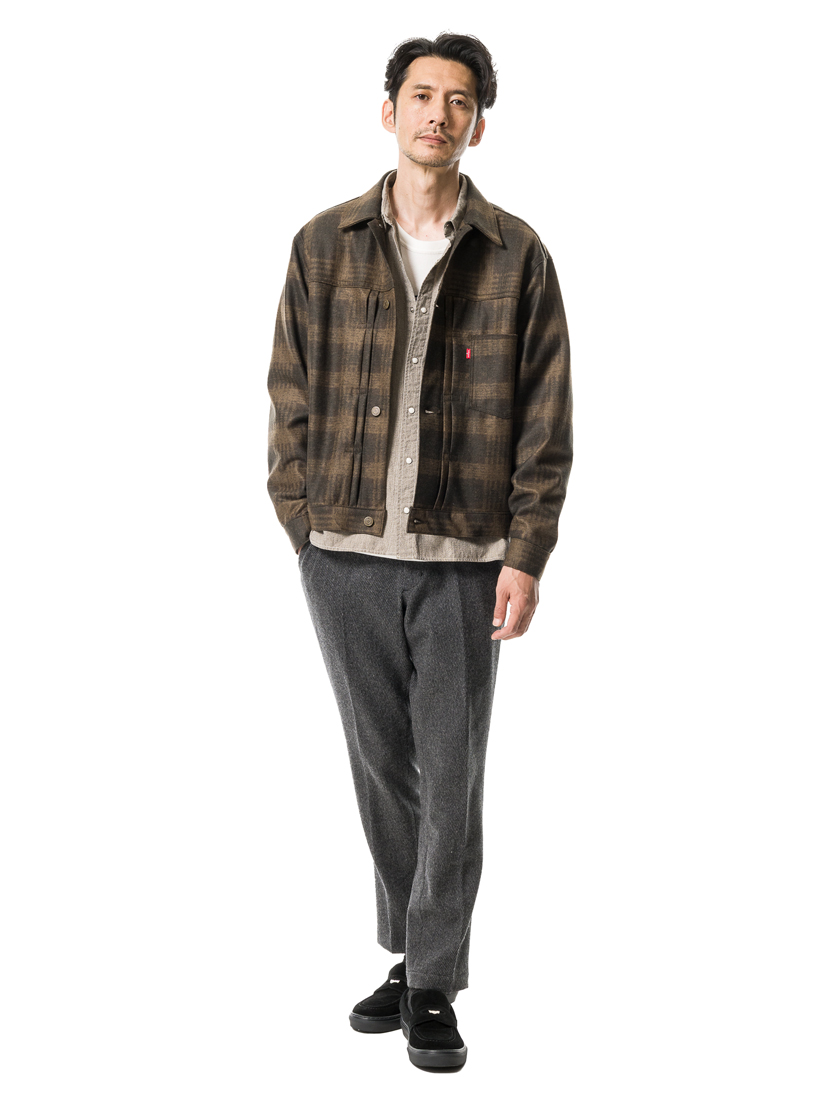 HYSTERIC GLAMOUR ヒステリックグラマー ファーストタイプジャケット ルーズストレートパンツ