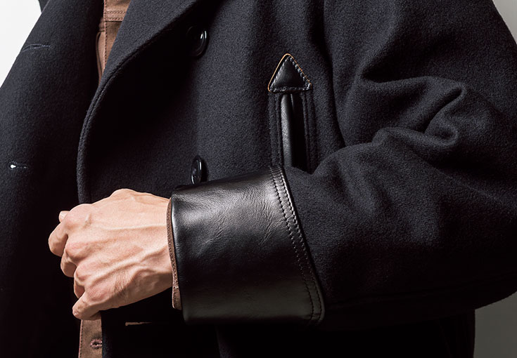 茶芯のホースレザーをスパイスに