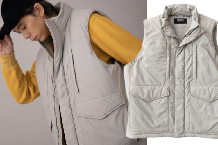 【ベストな調整役】秋コーデに＋αで冬コーデに！ 機能性中綿入りのベスト【ユニバーサルオーバーオール】