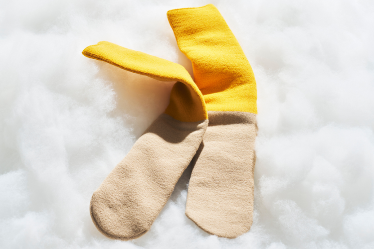 イヤな虫は追い払い、笑いを呼び寄せるジムマスターの靴下