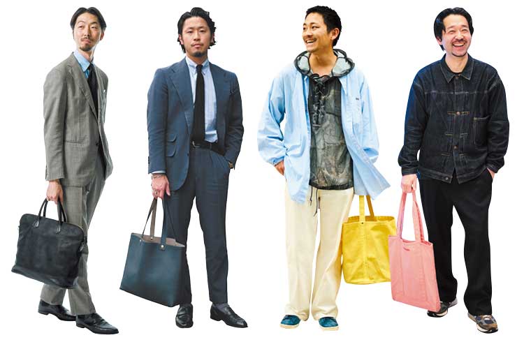 【洒落者SNAPに学ぶ】トートバッグのON⇔OFF正解コーデ術