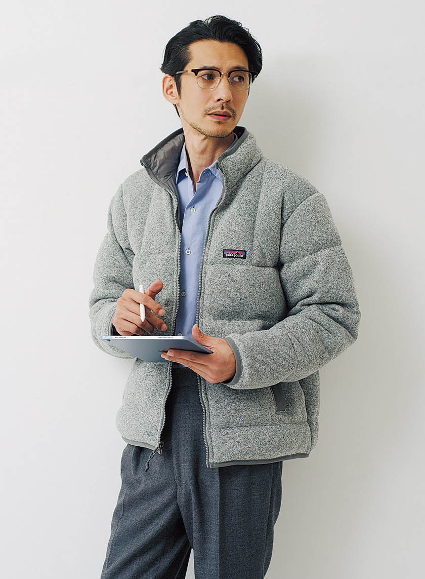 フリース面はジャケット代わりに羽織っても