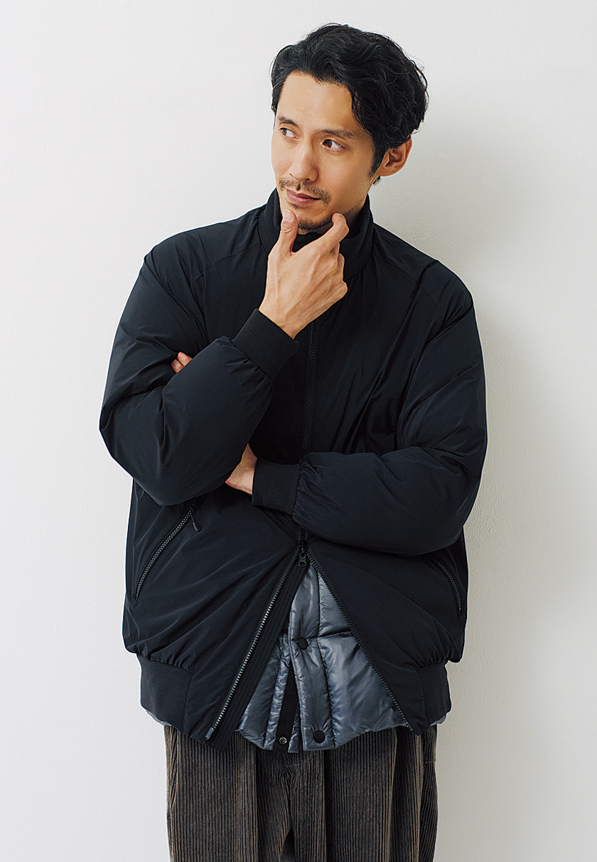 マットなボマー面は大人ミリタリーに装える