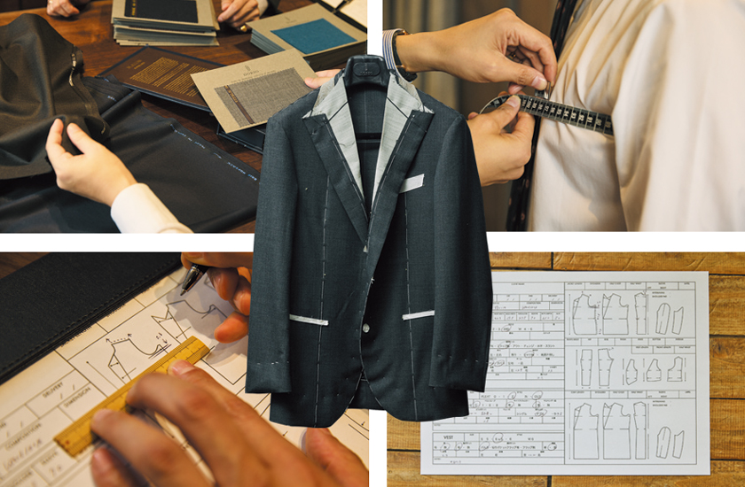 仮縫い付きMTMオーダー手順