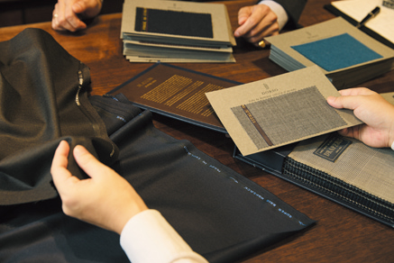 仮縫い付きMTMオーダー手順1