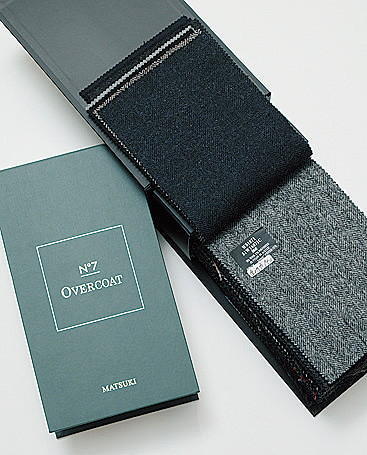 名門のコート用生地を豊富に用意してます