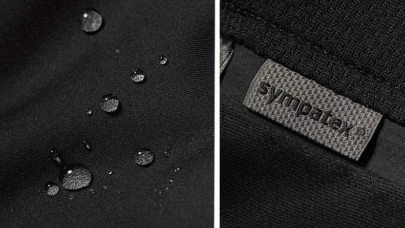 過酷なアクティビティも余裕で乗り切れる先端生地「シンパテックス」