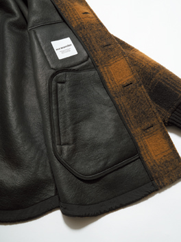 and wander アンドワンダー ウールシャギー ジップジャケット