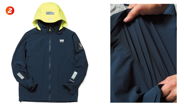 3レイヤー生地のシェル